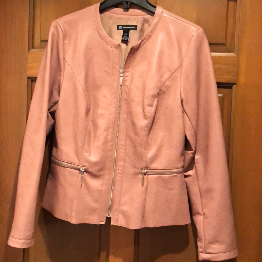 INC International Concepts Faux Leather Jacket